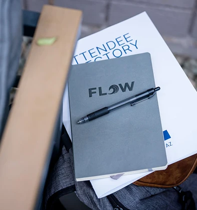 Flow notebook and pen