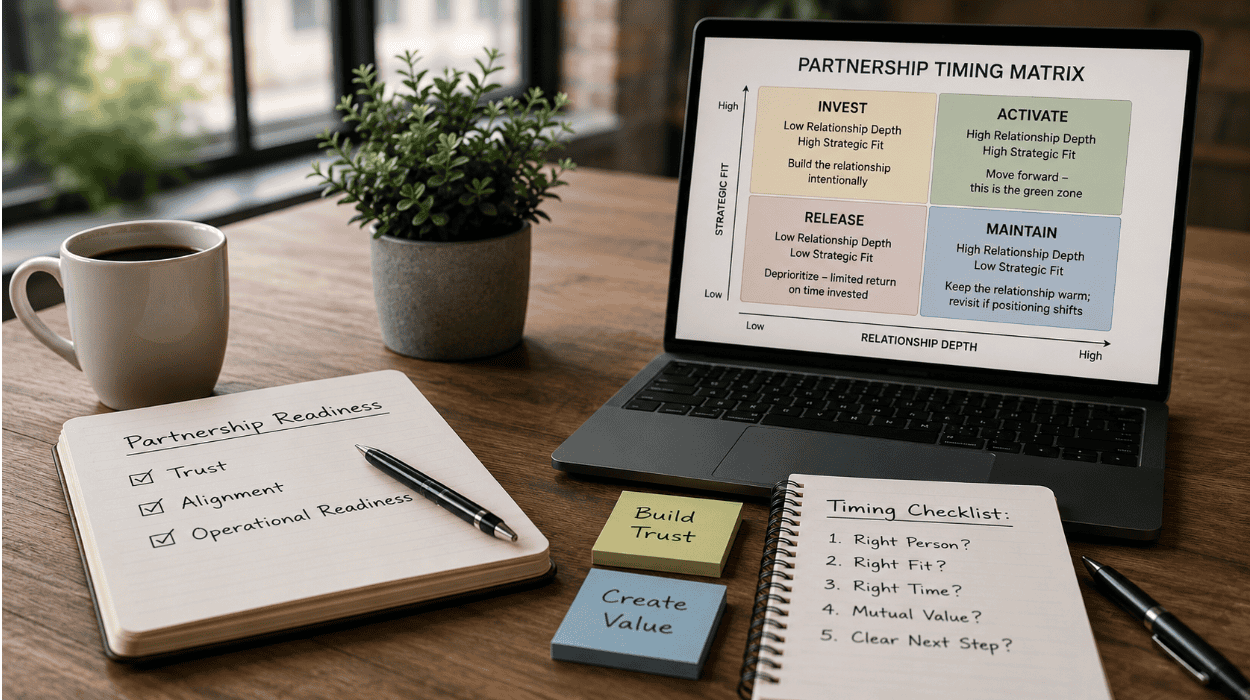 Learn when to act or wait in joint ventures by identifying critical timing signals, risks, opportunities, and decision making factors