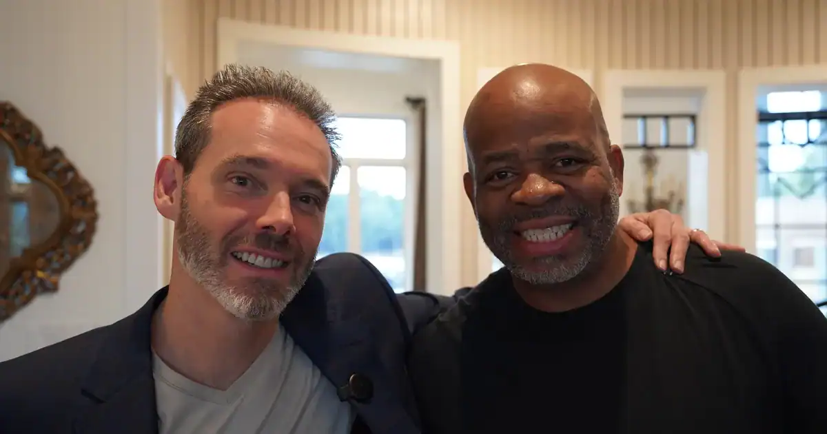 Charles Byrd with a longtime partner at a Flow Mastermind event