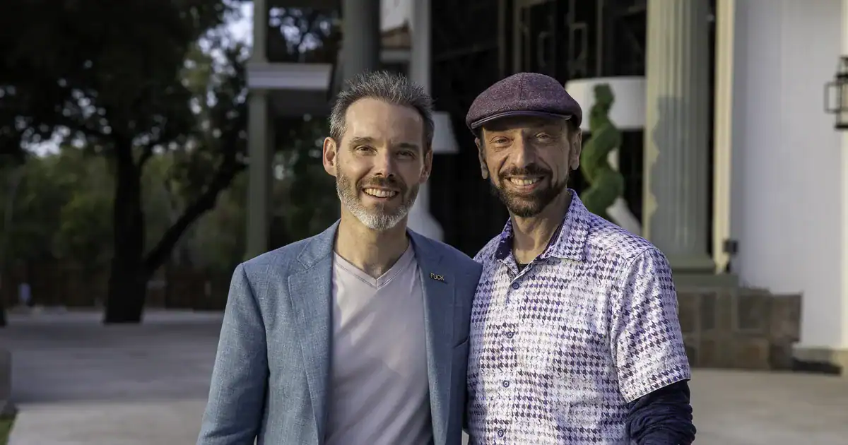 Charles Byrd with a partner at a Flow Mastermind event